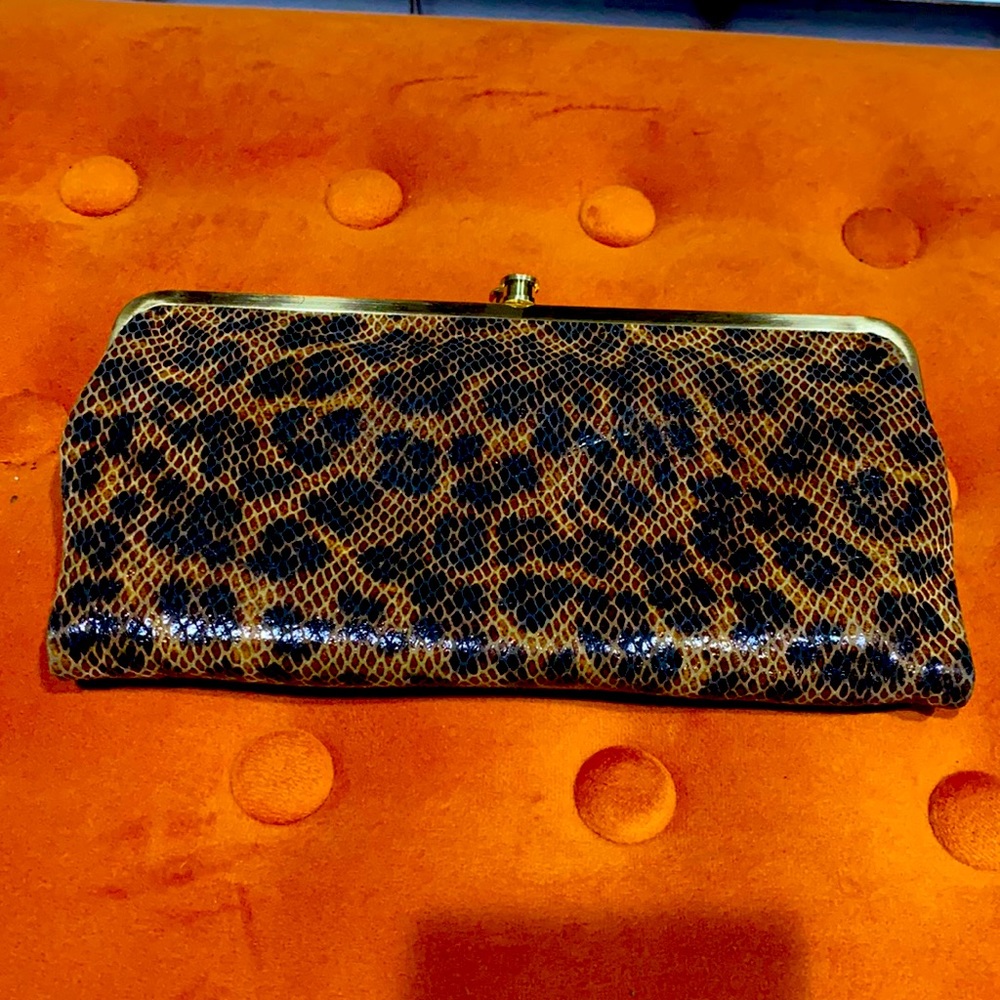 Hobo leopard clutch wallet